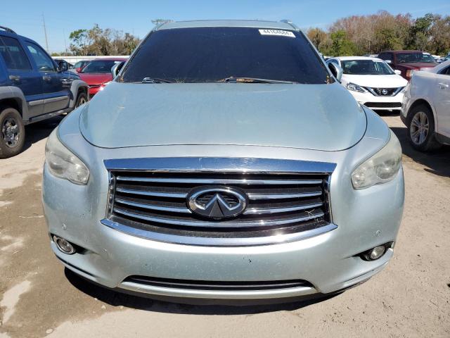 5N1AL0MMXDC325585 - 2013 INFINITI JX35 SILVER photo 5