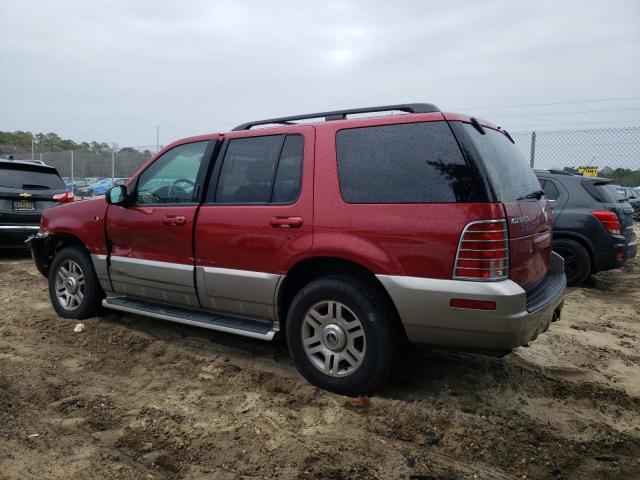 4M2ZU86W03ZJ31459 - 2003 MERCURY MOUNTAINEE RED photo 2