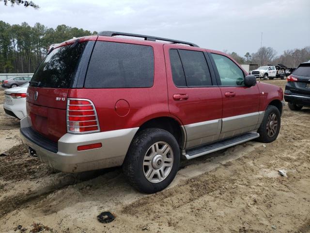 4M2ZU86W03ZJ31459 - 2003 MERCURY MOUNTAINEE RED photo 3