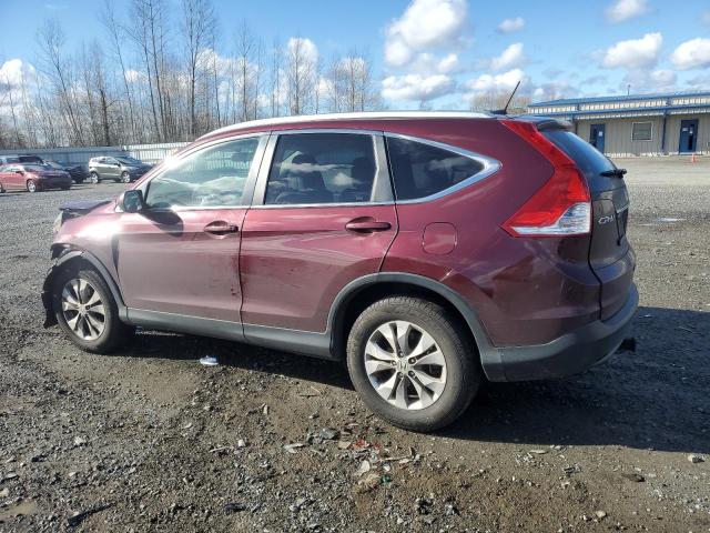 5J6RM4H78EL069281 - 2014 HONDA CR-V EXL BURGUNDY photo 2