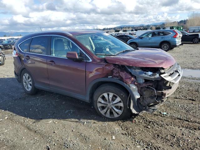 5J6RM4H78EL069281 - 2014 HONDA CR-V EXL BURGUNDY photo 4