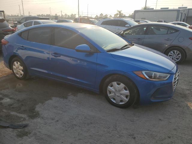 KMHD74LF2HU076100 - 2017 HYUNDAI ELANTRA SE BLUE photo 4