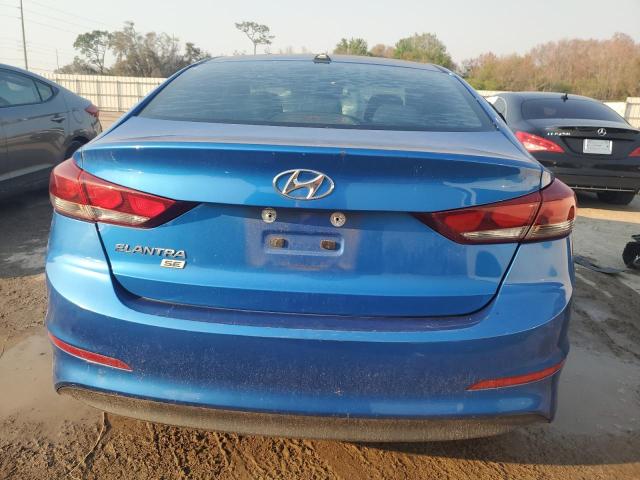 KMHD74LF2HU076100 - 2017 HYUNDAI ELANTRA SE BLUE photo 6