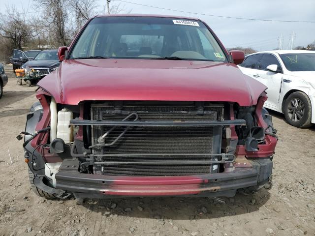 5FNYF18635B000583 - 2005 HONDA PILOT EXL RED photo 5