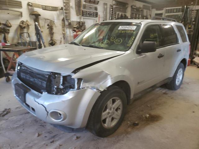 1FMCU59379KC03637 - 2009 FORD ESCAPE HYBRID SILVER photo 2