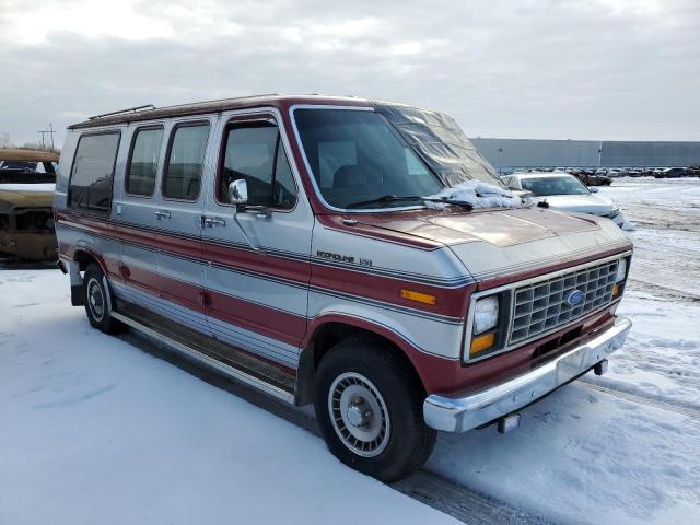 1FDEE14N6KHA36195 - 1989 FORD ECONOLINE E150 VAN BURGUNDY photo 4