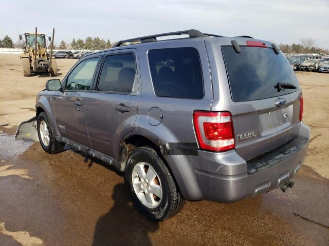 1FMCU031X8KE00889 - 2008 FORD ESCAPE XLT GRAY photo 2