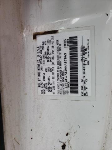 1FTZF1721WNA87843 - 1998 FORD F150 WHITE photo 12