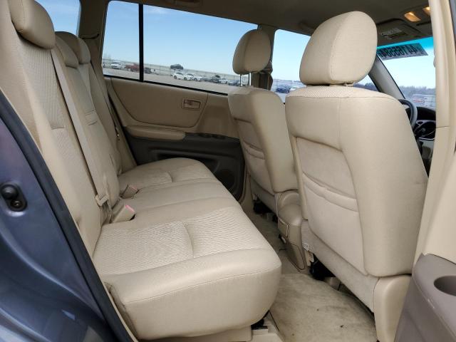 JTEGD21A660149930 - 2006 TOYOTA HIGHLANDER BLUE photo 10