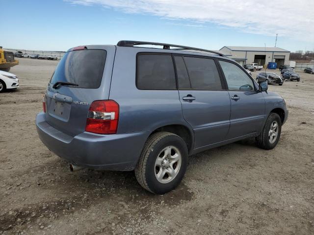 JTEGD21A660149930 - 2006 TOYOTA HIGHLANDER BLUE photo 3