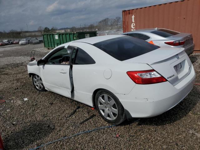 2HGFG12648H557001 - 2008 HONDA CIVIC LX WHITE photo 2