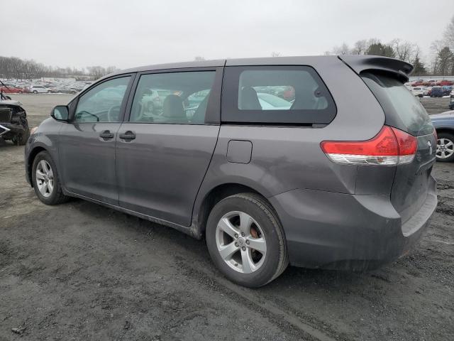 5TDZK3DC7ES496054 - 2014 TOYOTA SIENNA GRAY photo 2