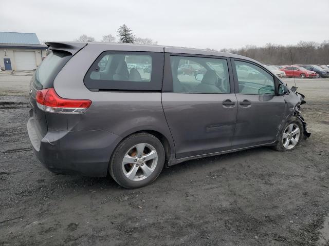 5TDZK3DC7ES496054 - 2014 TOYOTA SIENNA GRAY photo 3