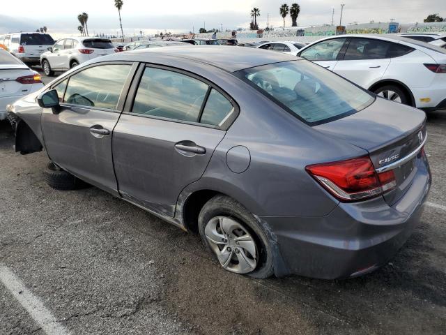 2HGFB2F53FH521450 - 2015 HONDA CIVIC LX GRAY photo 2