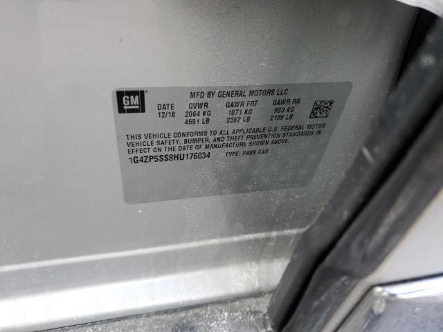 1G4ZP5SS8HU176034 - 2017 BUICK LACROSSE ESSENCE Gümüş foto 13