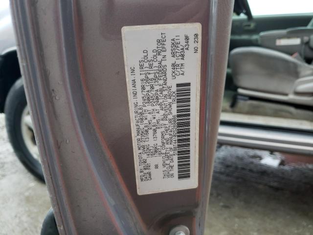 5TBBT44102S288086 - 2002 TOYOTA TUNDRA ACCESS CAB ნაცრისფერი ფოტო 12