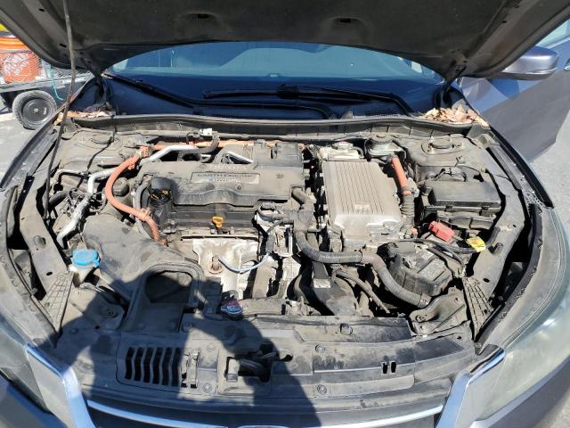 1HGCR6F32FA000027 - 2015 HONDA ACCORD HYBRID GRAY photo 11