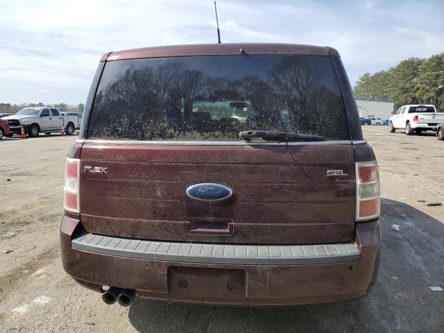 2FMGK5CC1ABA66452 - 2010 FORD FLEX SEL BURGUNDY photo 6