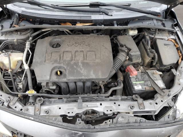 5YFBU4EE5DP144115 - 2013 TOYOTA COROLLA BASE GRAY photo 11