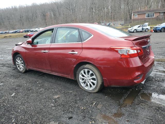 3N1AB7AP1KY256968 - 2019 NISSAN SENTRA S RED photo 2