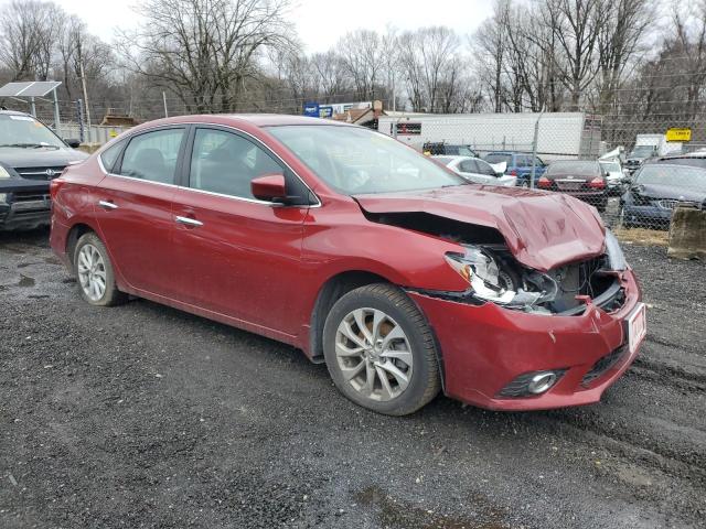 3N1AB7AP1KY256968 - 2019 NISSAN SENTRA S RED photo 4