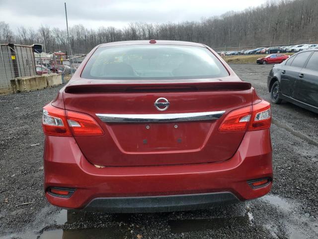 3N1AB7AP1KY256968 - 2019 NISSAN SENTRA S RED photo 6