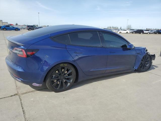 5YJ3E1EA9JF169409 - 2018 TESLA MODEL 3 BLUE photo 3