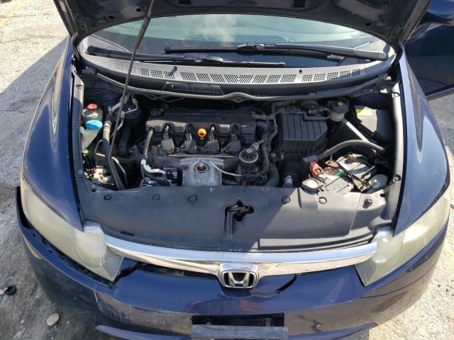 1HGFA16527L079682 - 2007 HONDA CIVIC LX BLUE photo 11