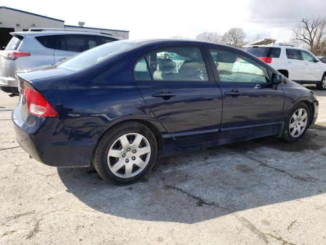 1HGFA16527L079682 - 2007 HONDA CIVIC LX BLUE photo 3