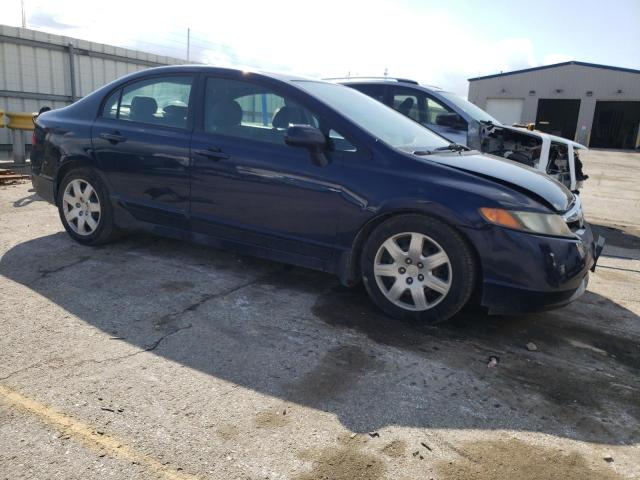 1HGFA16527L079682 - 2007 HONDA CIVIC LX BLUE photo 4