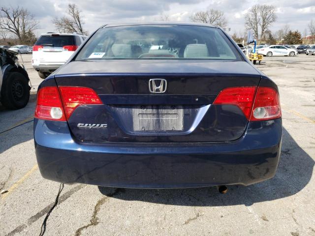 1HGFA16527L079682 - 2007 HONDA CIVIC LX BLUE photo 6