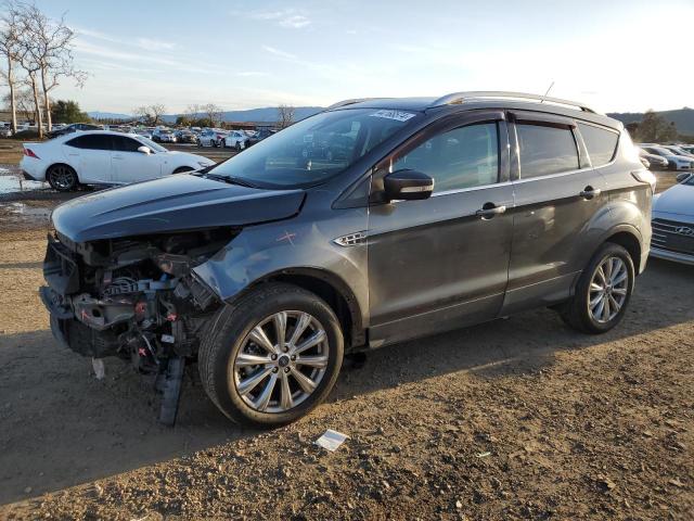 1FMCU0J95JUD30883 - 2018 FORD ESCAPE TITANIUM CHARCOAL photo 1