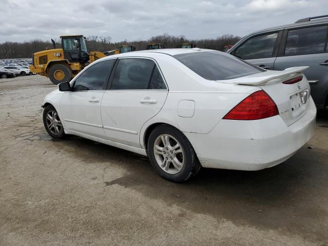 1HGCM56887A193239 - 2007 HONDA ACCORD EX WHITE photo 2