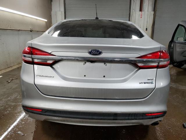 3FA6P0LU9HR385533 - 2017 FORD FUSION SE HYBRID SILVER photo 6