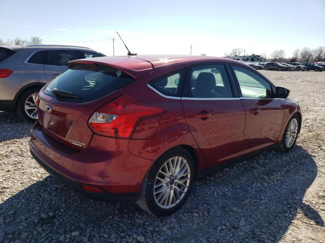 1FADP3N27EL117823 - 2014 FORD FOCUS TITANIUM RED photo 3