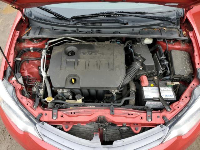 2T1BURHE0FC327658 - 2015 TOYOTA COROLLA L RED photo 11