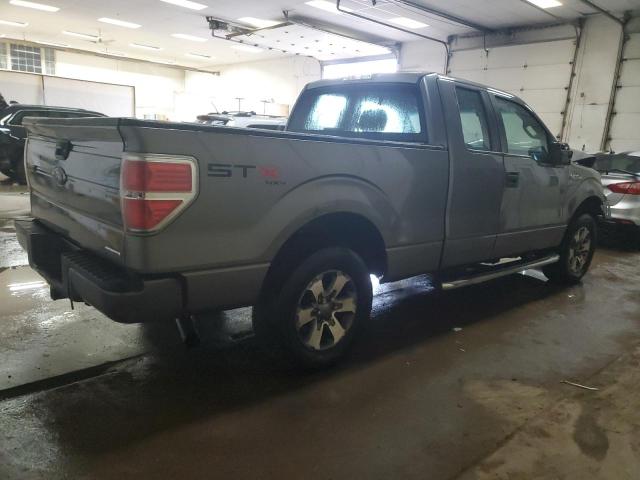 1FTFX1EF0DFC64203 - 2013 FORD F150 SUPER CAB GRAY photo 3