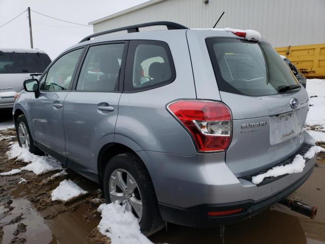 JF2SJABC7FH548639 - 2015 SUBARU FORESTER 2.5I SILVER photo 2