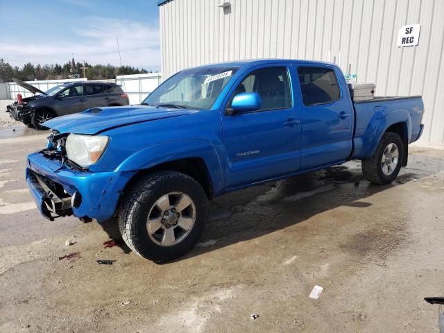 5TEMU52N56Z260379 - 2006 TOYOTA TACOMA DOUBLE CAB LONG BED BLUE photo 1