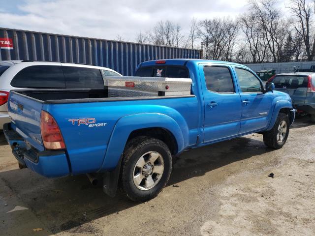 5TEMU52N56Z260379 - 2006 TOYOTA TACOMA DOUBLE CAB LONG BED BLUE photo 3