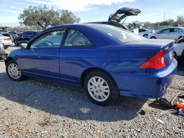 1HGEM22595L056556 - 2005 HONDA CIVIC LX BLUE photo 2