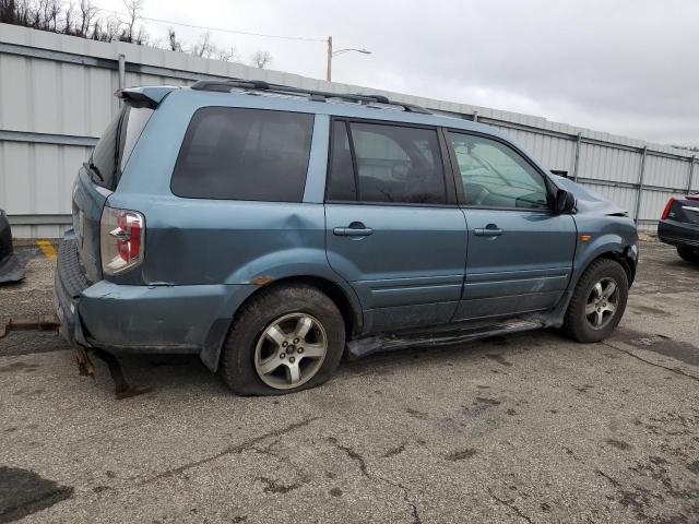 5FNYF18516B022428 - 2006 HONDA PILOT EX BLUE photo 3