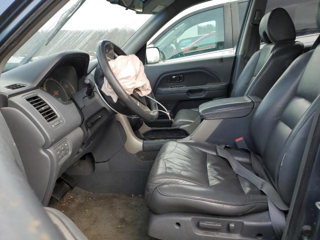 5FNYF18516B022428 - 2006 HONDA PILOT EX BLUE photo 7