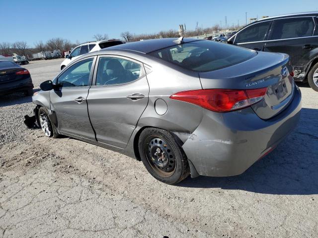 5NPDH4AE7DH212950 - 2013 HYUNDAI ELANTRA GLS GRAY photo 2