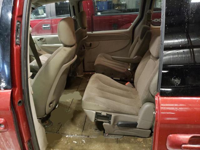 2A4GP54L57R157724 - 2007 CHRYSLER TOWN & COU TOURING წითელი ფოტო 11