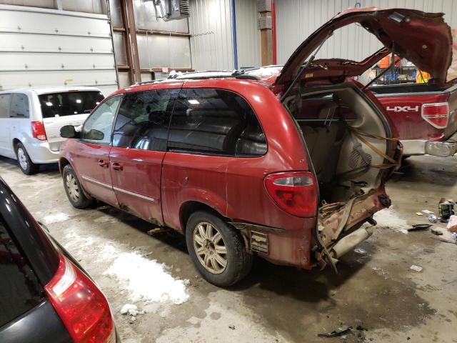 2A4GP54L57R157724 - 2007 CHRYSLER TOWN & COU TOURING წითელი ფოტო 2