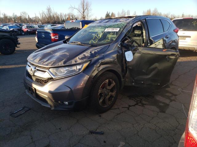 2HKRW2H86JH684004 - 2018 HONDA CR-V EXL GRAY photo 1