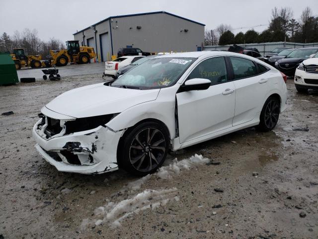 2HGFC2F82KH526379 - 2019 HONDA CIVIC SPORT WHITE photo 1