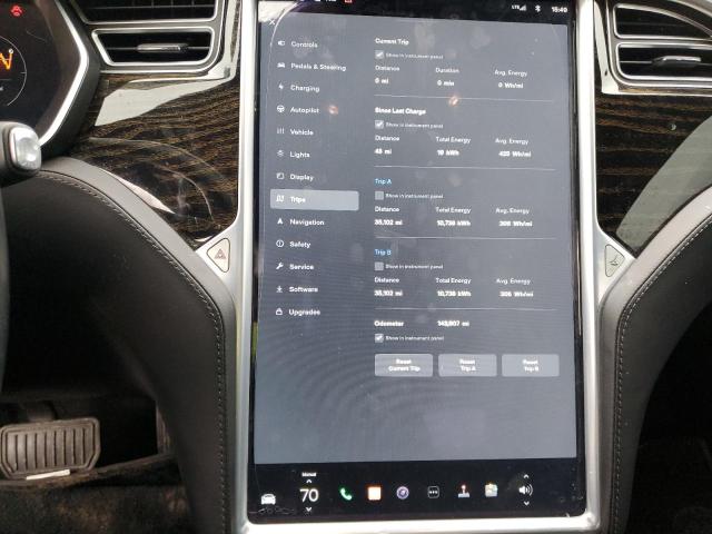 5YJSA1E16GF158450 - 2016 TESLA MODEL S BLACK photo 9