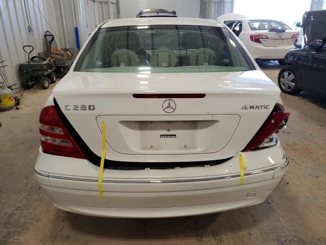 WDBRF92H27F919002 - 2007 MERCEDES-BENZ C 280 4MATIC WHITE photo 6